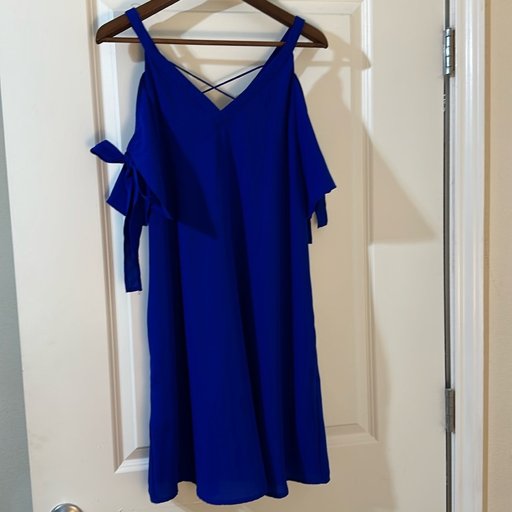 Davi & Dani cobalt blue dress